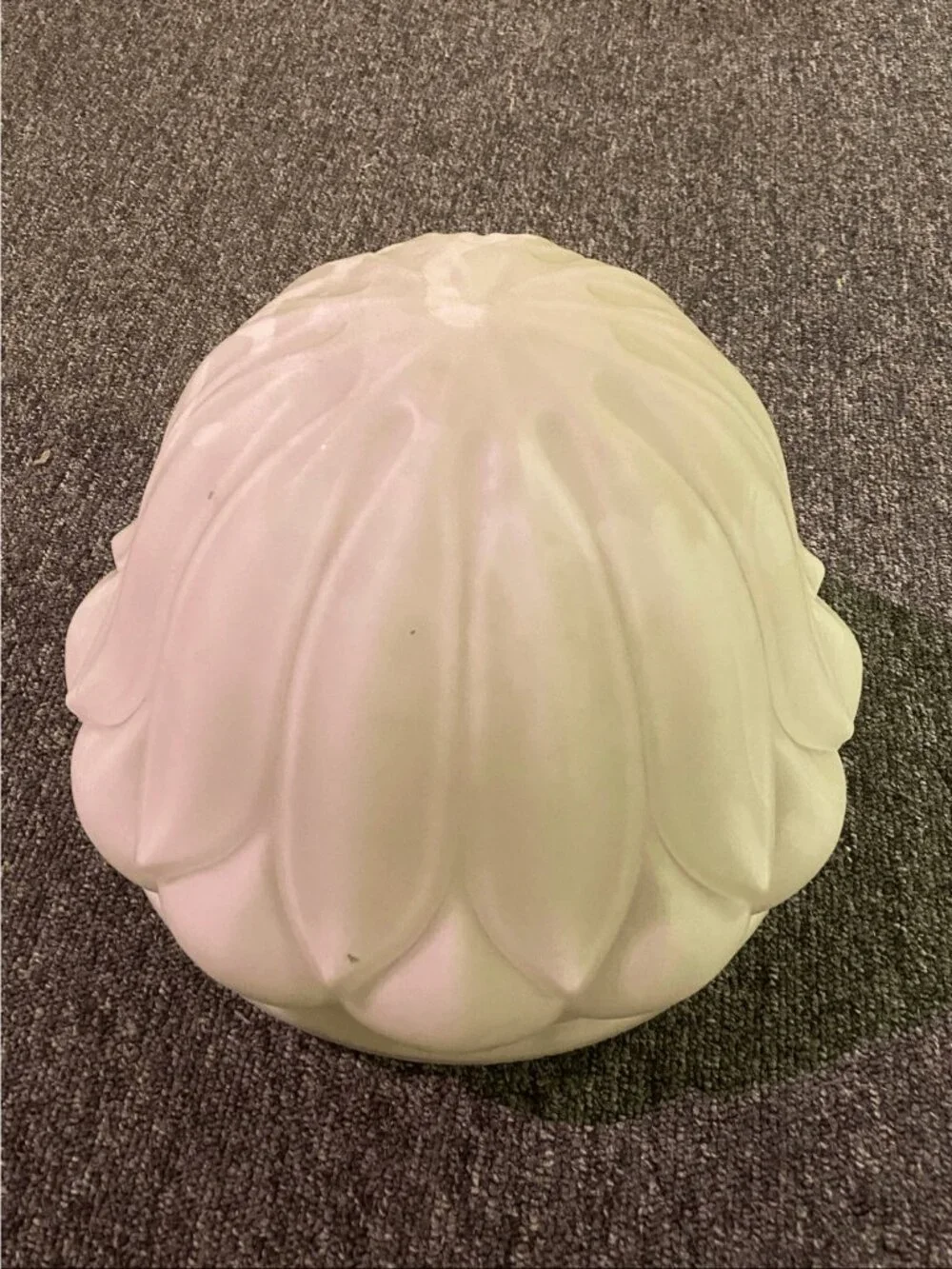Antique Art Deco Style Artichoke Pattern Frosted Glass Shade